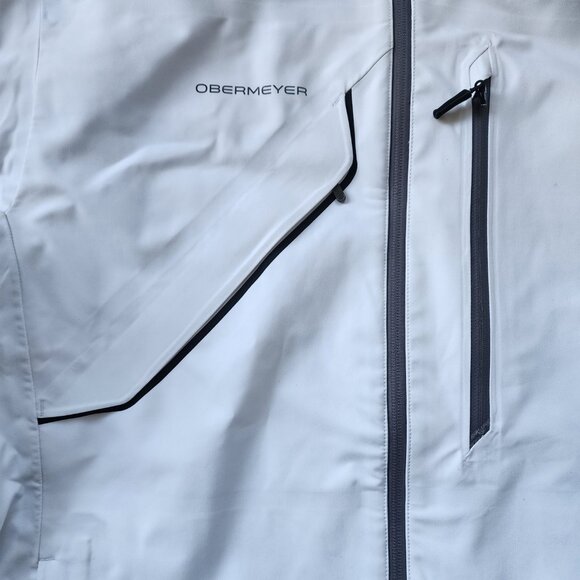 Men's white Obermeyer ski jacket size L - Picture 6 of 14